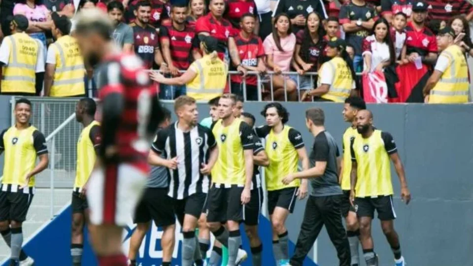 Botafogo vence Flamengo diante de 54 mil pessoas no Mané Garrincha