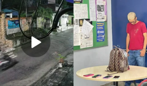 VEJA VÍDEO: assaltante é preso após realizar arrastões em Manaus