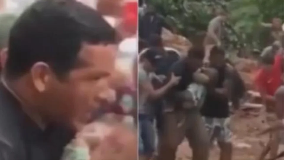 VEJA VÍDEO: bebê que foi encontrado com vida após ser soterrado, morreu no hospital