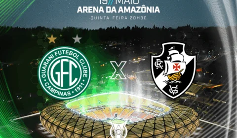 Torcida organizada do Vasco se concentra na Arena da Amazônia para jogo