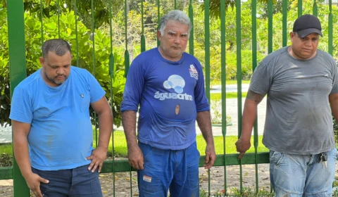 Trio é preso após equipe do prefeito de Manaus flagrá-los furtando cabos de fibra óptica