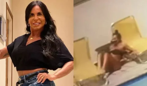 VEJA VÍDEO: Gretchen leva maior tombo à beira da piscina