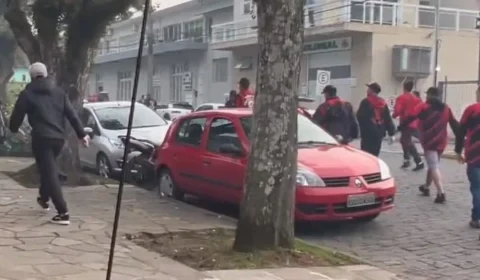 Briga entre torcidas de Juventude e Athletico-PR deixa feridos