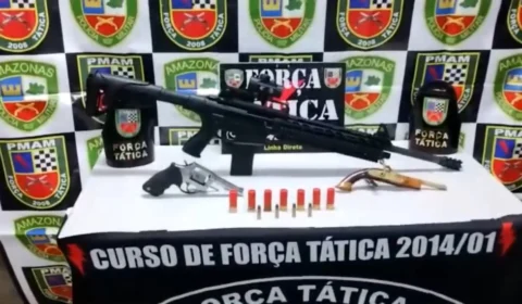 Armas de fogo são apreendidas no bairro da Raiz
