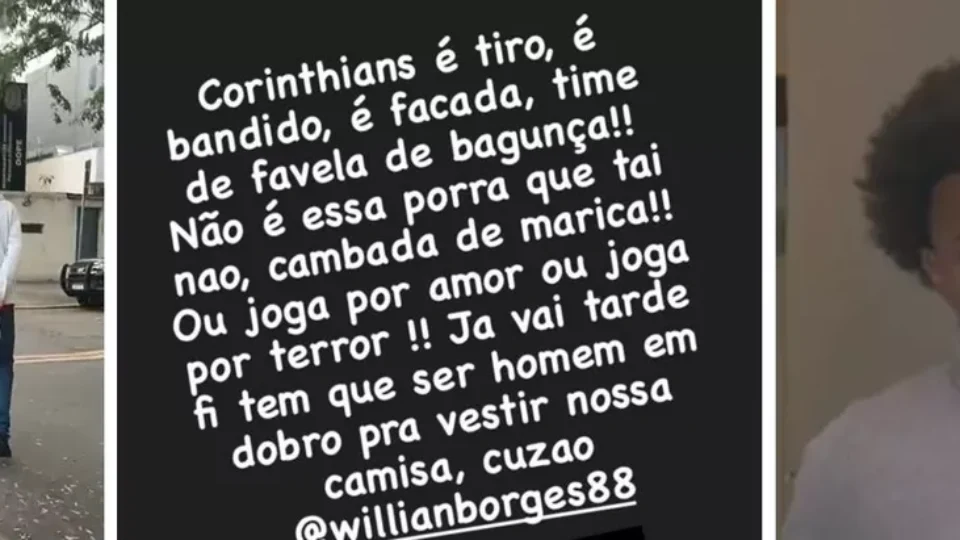 Suspeito de ameaçar jogador Willian do Corinthians pelas redes sociais é preso