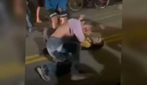 VEJA VÍDEO: Vice-diretor é filmado socando jovem na porta de escola