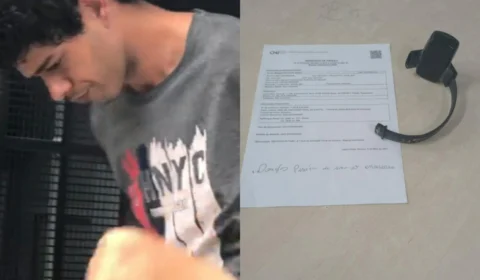 VÍDEO: homem que recebeu 9 anos de prisão quebra tornozeleira eletrônica e é detido