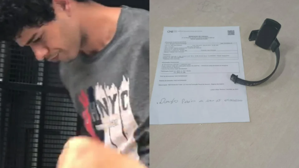 VÍDEO: homem que recebeu 9 anos de prisão quebra tornozeleira eletrônica e é detido