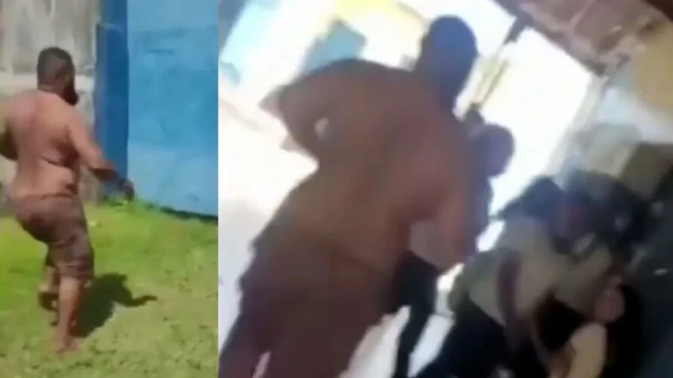 VEJA VÍDEO: Homem foge, invade escola e agride alunos