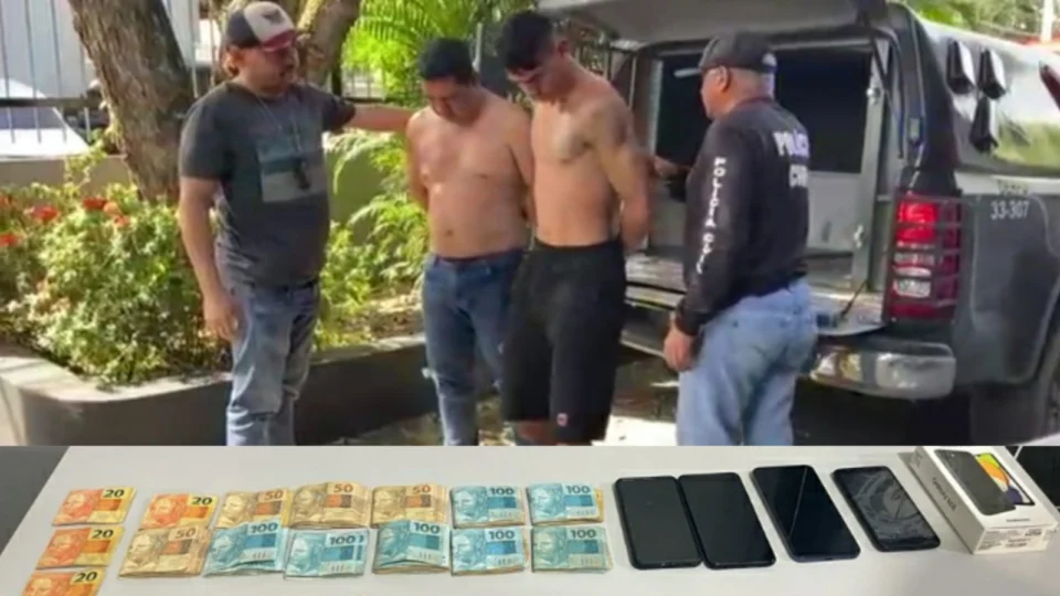 Dupla é presa por invadir residência e realizar roubo após amarrar vítima