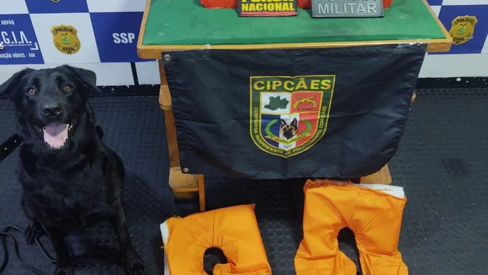 Operação apreende mais de 10 kg de drogas em embarcação