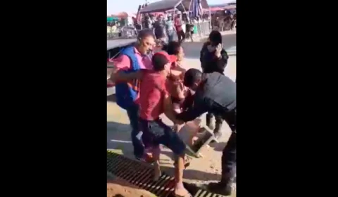 ‘Rapa’ da Prefeitura aterroriza trabalhador e criança se desespera, na Ponta Negra