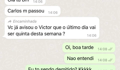 Médico descobre demissão por WhatsApp e situação viraliza
