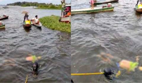 VEJA VÍDEO: corpo é encontrado em rio no Amazonas