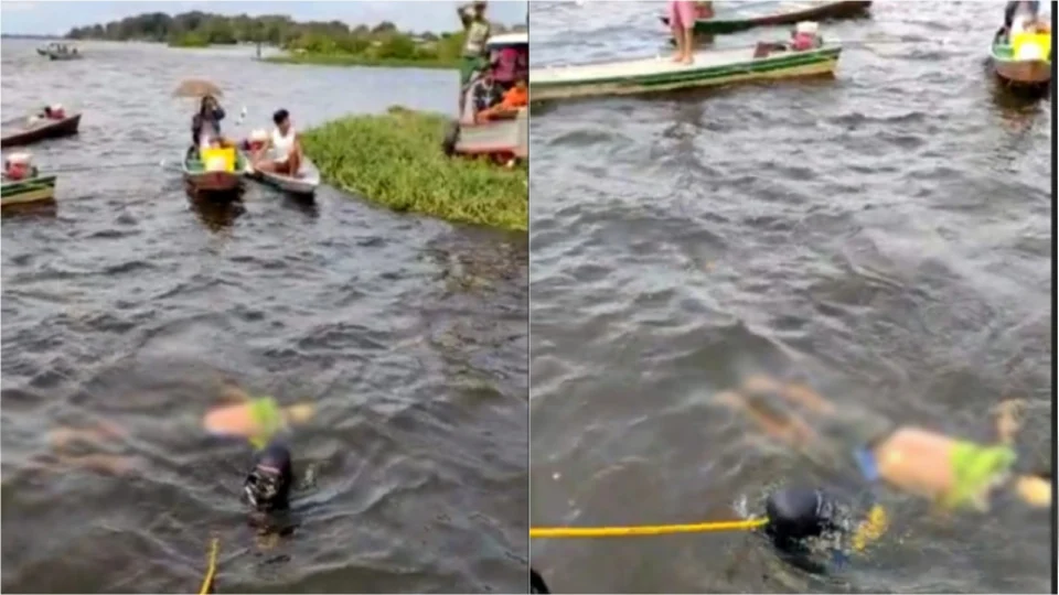 VEJA VÍDEO: corpo é encontrado em rio no Amazonas