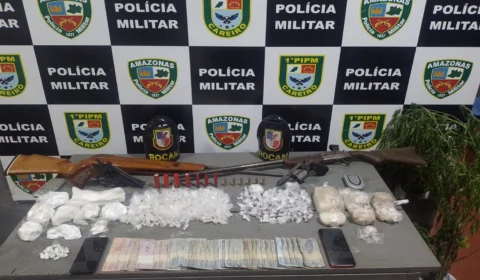 ‘Narizinho’ e ‘Dona Graça’ são presos com drogas e armas na zona rural