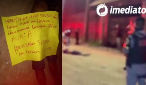 VÍDEO: Corpo de homem é desovado junto com bilhete no bairro Cidade de Deus