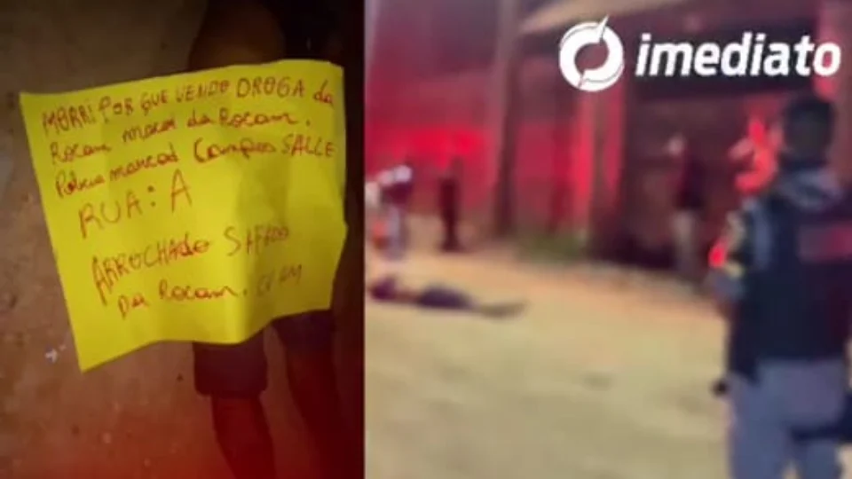 VÍDEO: Corpo de homem é desovado junto com bilhete no bairro Cidade de Deus