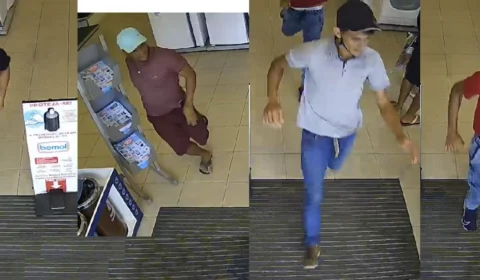 Bandidos roubam homem e fogem por dentro de loja no Centro