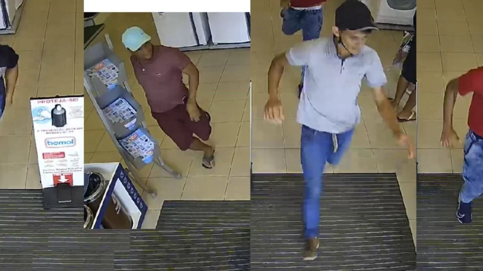 Bandidos roubam homem e fogem por dentro de loja no Centro