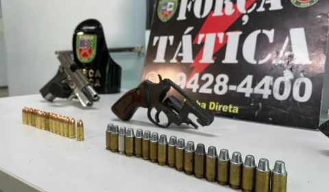 Força-Tática apreende armas que seriam usadas na guerra de facções