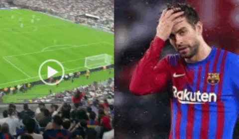 VEJA VÍDEO: Torcida grita nome de Shakira toda vez que Piqué toca na bola no ‘El Clássico’