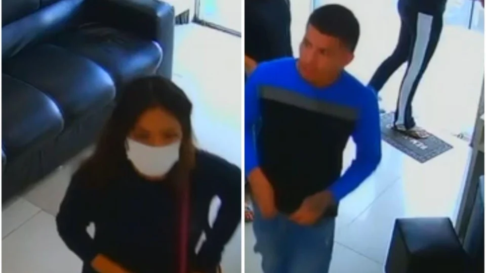 VEJA VÍDEO: mulher e dois homens fazem a limpa em centro de estética em Manaus