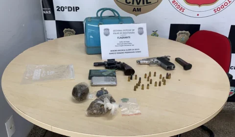Mãe e padrasto de indivíduo procurado por roubo são presos por tráfico de drogas em Manaus