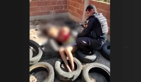 PM resgata mulher prestes a ser queimada em pneus por ‘tribunal do crime’