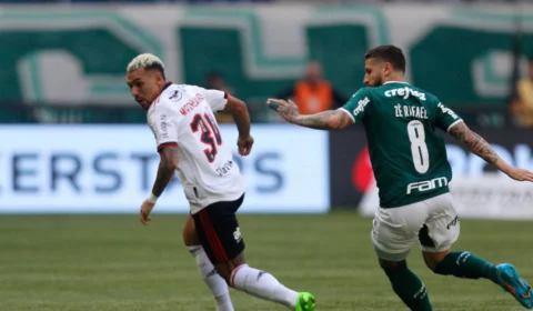 Com muita emoção, Palmeiras e Flamengo empatam no Brasileirão