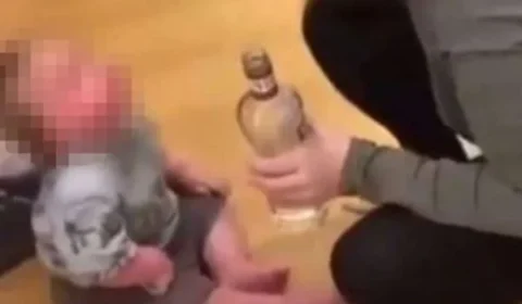 Vídeo: pais dão vodca a bebê e são presos após gravação viralizar