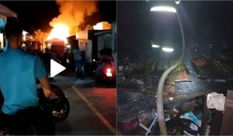 Casa pega fogo e família perde tudo no Amazonas