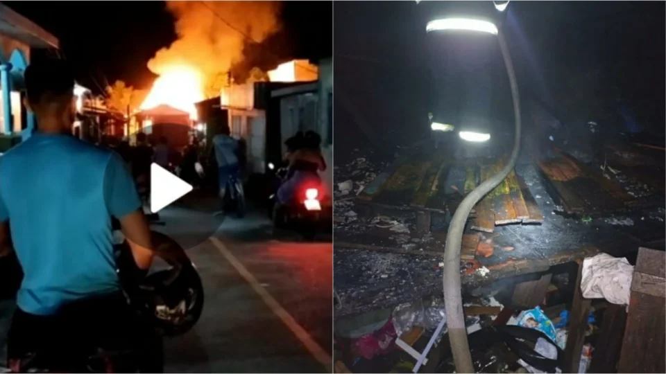 Casa pega fogo e família perde tudo no Amazonas
