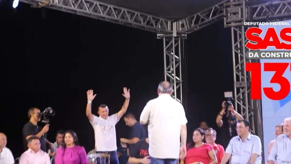 Sassá recebe forte apoio de Omar Aziz na propaganda eleitoral
