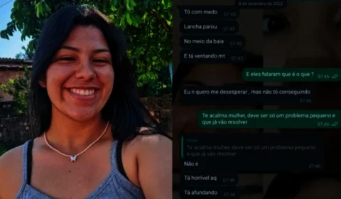 Vítima de naufrágio se despediu da família por mensagem