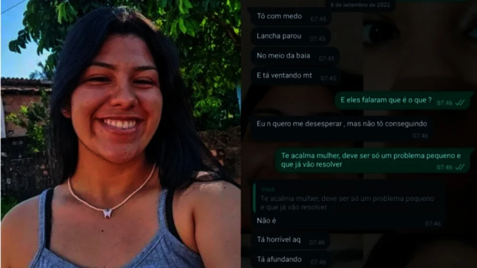 Vítima de naufrágio se despediu da família por mensagem