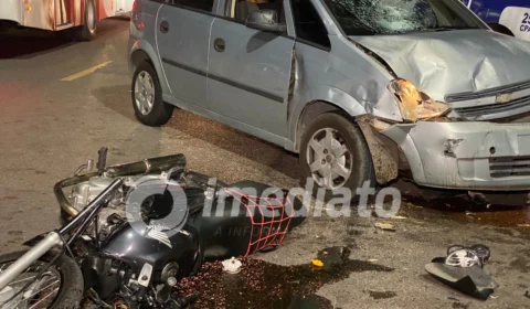 Homem fica ferido após ser atropelado na zona Norte