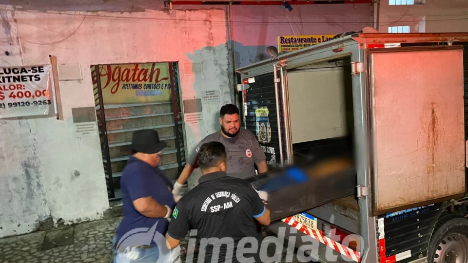 Homem é assassinado dentro de pensão no Centro de Manaus