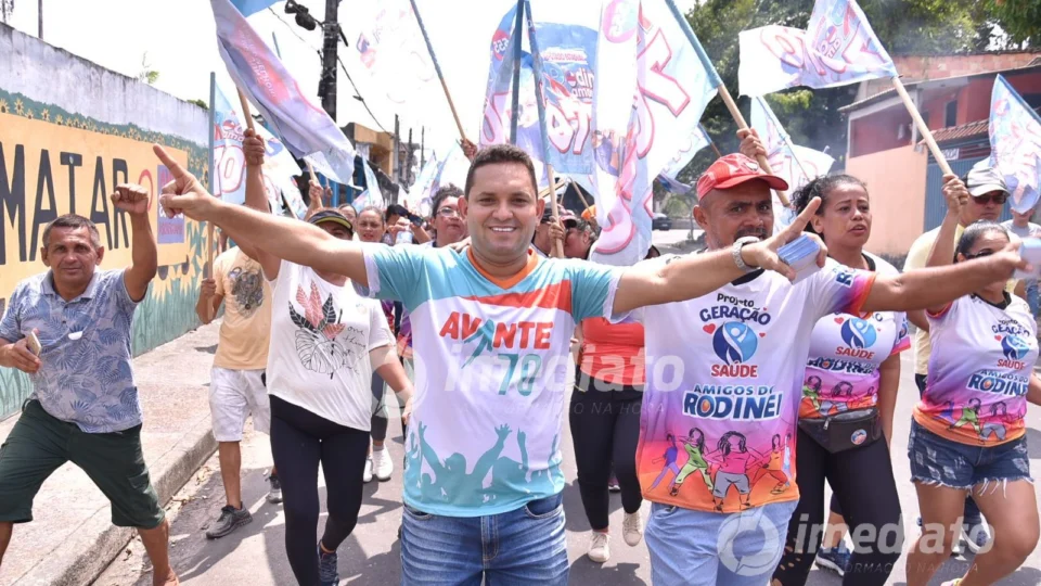 Candidato a deputado estadual Rodinei Ramos realiza caminhada no Nossa Senhora das Graças
