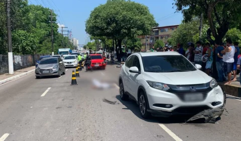 Motociclista morre após ser atingido por carro na Av. Coronel Teixeira