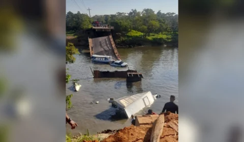 VÍDEO: trecho de ponte desaba no Careiro do Castanho