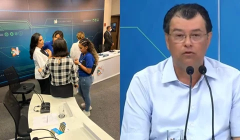 Eduardo Braga se desequilibra e agride verbalmente mediadora do debate da TV Norte