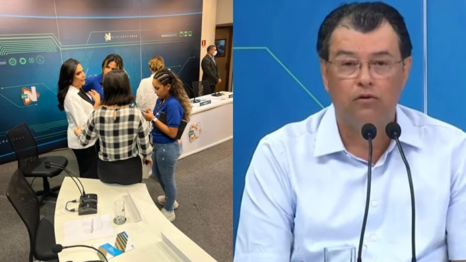 Eduardo Braga se desequilibra e agride verbalmente mediadora do debate da TV Norte