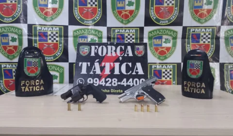 Polícia apreende armas e munições na zona norte de Manaus