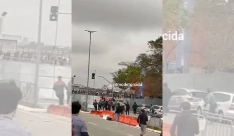 Vídeo mostra briga entre torcedores do Corinthians e Fluminense