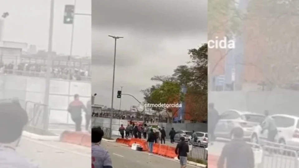 Vídeo mostra briga entre torcedores do Corinthians e Fluminense