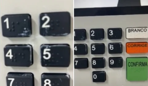 Jovem é preso por colar teclas de urna eletrônica