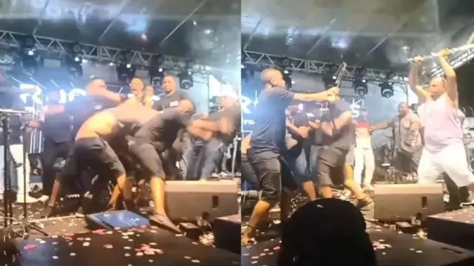 Discussão entre bandas termina com briga generalizada de músicos