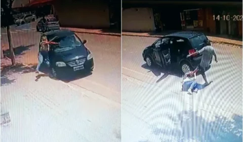 Mulher é atropelada e agredida pelo ex-companheiro
