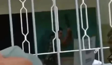 VÍDEO: homem quebra urna eletrônica e é levado à Polícia Federal